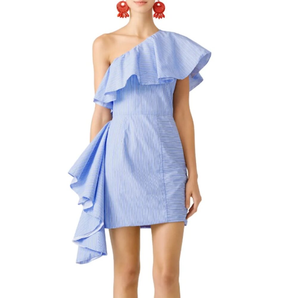 Viva Aviva Takeo Menswear Dress in Blue Size 4